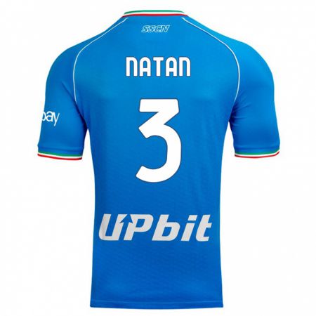 Kandiny Bambino Maglia Natan #3 Cielo Blu Kit Gara Home 2023/24 Maglietta