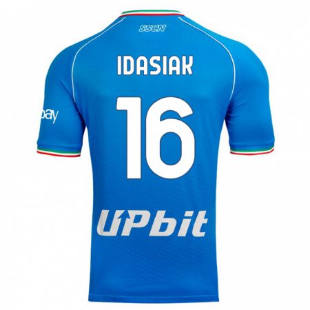 Kandiny Bambino Maglia Hubert Idasiak #16 Cielo Blu Kit Gara Home 2023/24 Maglietta