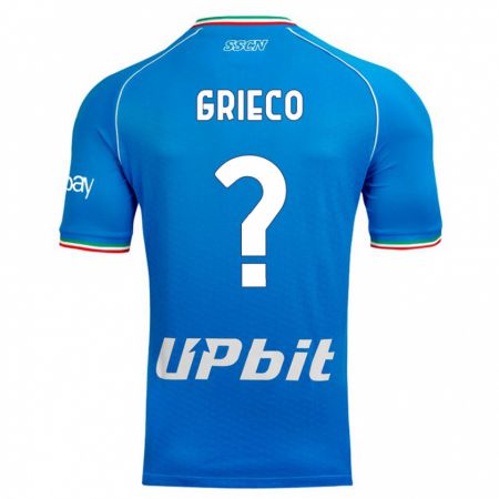 Kandiny Kinder Alessandro Grieco #0 Himmelblau Heimtrikot Trikot 2023/24 T-Shirt Österreich