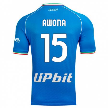 Kandiny Bambino Maglia Aurelle Awona #15 Cielo Blu Kit Gara Home 2023/24 Maglietta