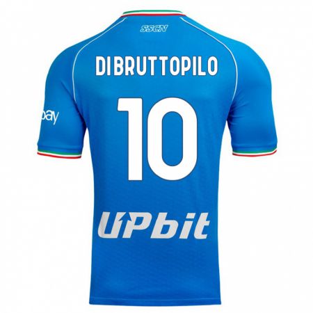 Kandiny Bambino Maglia Giuseppe Ambrosino Di Bruttopilo #10 Cielo Blu Kit Gara Home 2023/24 Maglietta