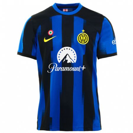 Kandiny Kinderen Jan Zuberek #18 Zwart Blauw Thuisshirt Thuistenue 2023/24 T-Shirt België