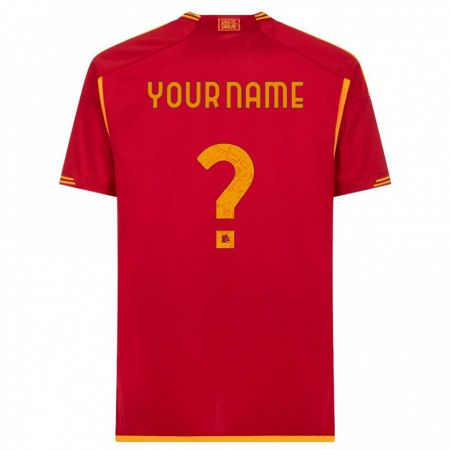 Kandiny Bambino Maglia Il Tuo Nome #0 Rosso Kit Gara Home 2023/24 Maglietta