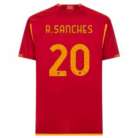 Kandiny Bambino Maglia Renato Sanches #20 Rosso Kit Gara Home 2023/24 Maglietta