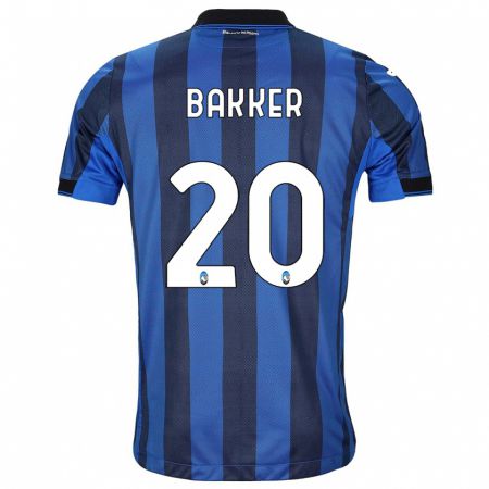 Kandiny Kinder Mitchel Bakker #20 Schwarz Blau Heimtrikot Trikot 2023/24 T-Shirt Österreich