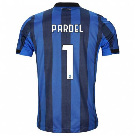 Kandiny Bambino Maglia Piotr Pardel #1 Nero Blu Kit Gara Home 2023/24 Maglietta