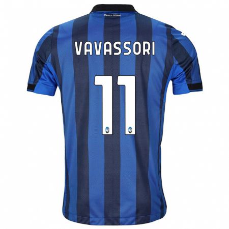 Kandiny Kinderen Dominic Vavassori #11 Zwart Blauw Thuisshirt Thuistenue 2023/24 T-Shirt België