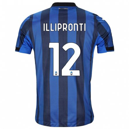 Kandiny Kinder Filippo Illipronti #12 Schwarz Blau Heimtrikot Trikot 2023/24 T-Shirt Österreich