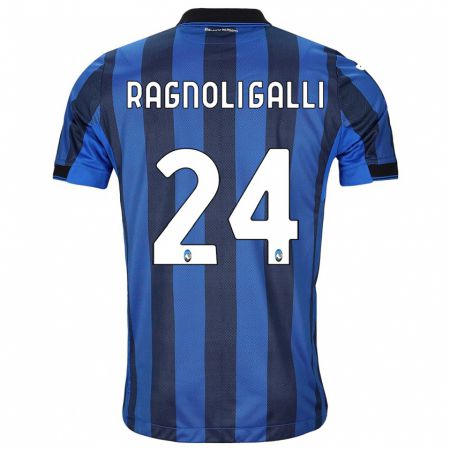 Kandiny Bambino Maglia Federico Ragnoli Galli #24 Nero Blu Kit Gara Home 2023/24 Maglietta