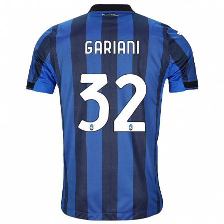 Kandiny Bambino Maglia Niccolò Gariani #32 Nero Blu Kit Gara Home 2023/24 Maglietta