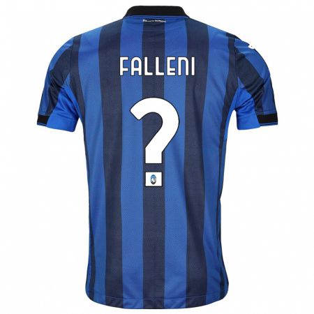 Kandiny Bambino Maglia Alessandro Falleni #0 Nero Blu Kit Gara Home 2023/24 Maglietta