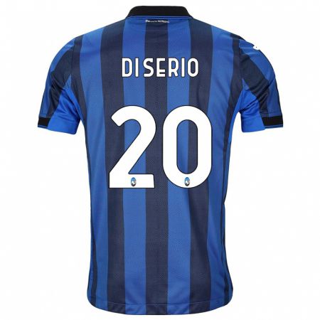 Kandiny Bambino Maglia Giuseppe Di Serio #20 Nero Blu Kit Gara Home 2023/24 Maglietta