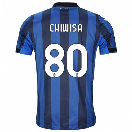 Kandiny Bambino Maglia Mannah Chiwisa #80 Nero Blu Kit Gara Home 2023/24 Maglietta