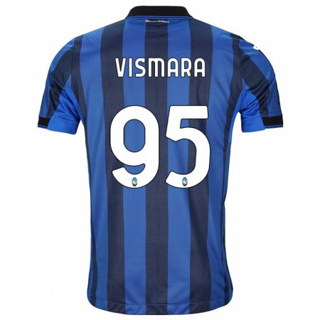 Kandiny Kinder Paolo Vismara #95 Schwarz Blau Heimtrikot Trikot 2023/24 T-Shirt Österreich