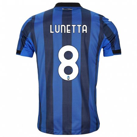 Kandiny Kinder Gabriel Lunetta #8 Schwarz Blau Heimtrikot Trikot 2023/24 T-Shirt Österreich