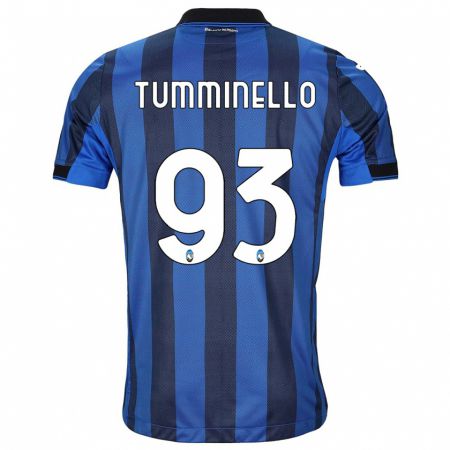 Kandiny Kinder Marco Tumminello #93 Schwarz Blau Heimtrikot Trikot 2023/24 T-Shirt Österreich