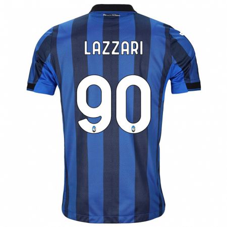 Kandiny Bambino Maglia Ilaria Lazzari #90 Nero Blu Kit Gara Home 2023/24 Maglietta