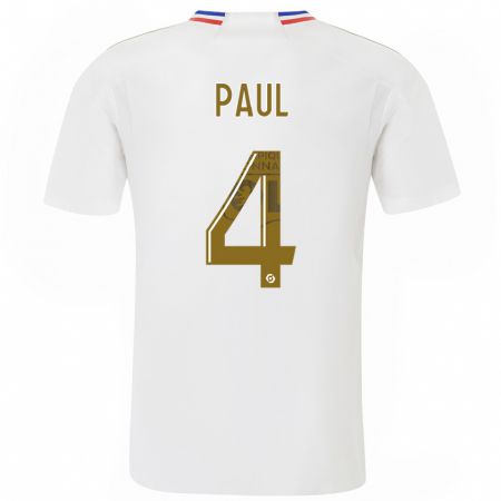 Kandiny Bambino Maglia Paul Akouokou #0 Bianco Kit Gara Home 2023/24 Maglietta