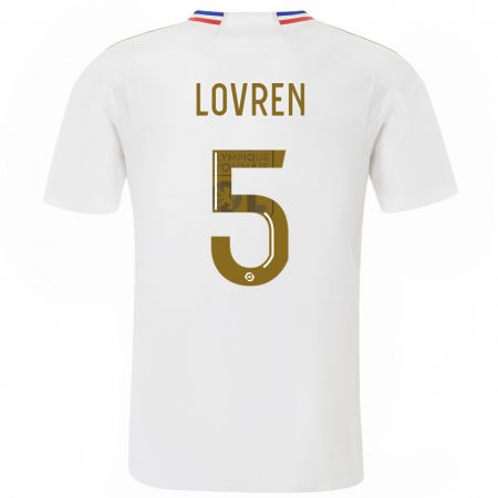 Kandiny Bambino Maglia Dejan Lovren #5 Bianco Kit Gara Home 2023/24 Maglietta