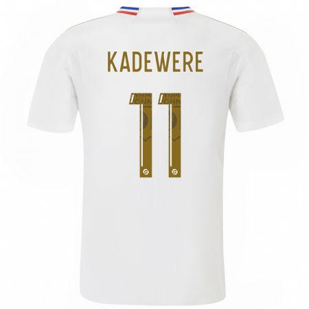 Kandiny Bambino Maglia Tino Kadewere #11 Bianco Kit Gara Home 2023/24 Maglietta