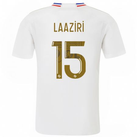 Kandiny Bambino Maglia Achraf Laâziri #15 Bianco Kit Gara Home 2023/24 Maglietta