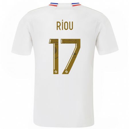 Kandiny Bambino Maglia Rémy Riou #17 Bianco Kit Gara Home 2023/24 Maglietta