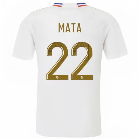 Kandiny Kinderen Clinton Mata #22 Wit Thuisshirt Thuistenue 2023/24 T-Shirt België