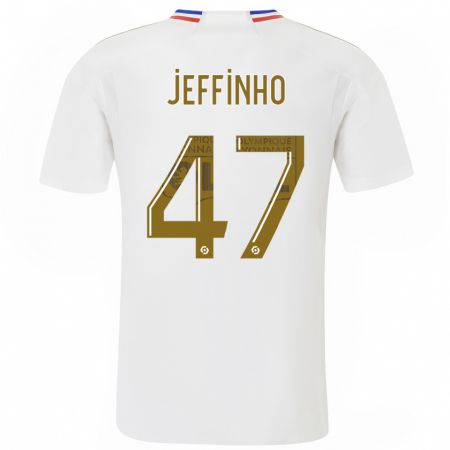 Kandiny Bambino Maglia Jeffinho #47 Bianco Kit Gara Home 2023/24 Maglietta