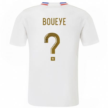 Kandiny Bambino Maglia Philippe Boueye #0 Bianco Kit Gara Home 2023/24 Maglietta