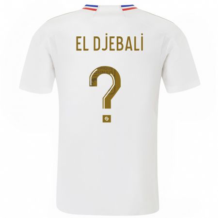 Kandiny Bambino Maglia Chaïm El Djebali #0 Bianco Kit Gara Home 2023/24 Maglietta