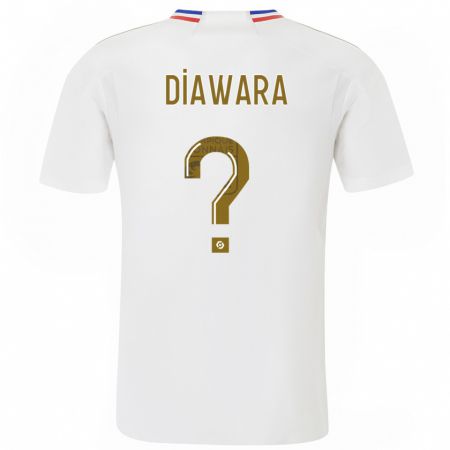 Kandiny Bambino Maglia Mahamadou Diawara #0 Bianco Kit Gara Home 2023/24 Maglietta