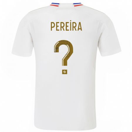 Kandiny Bambino Maglia Matéo Pereira #0 Bianco Kit Gara Home 2023/24 Maglietta