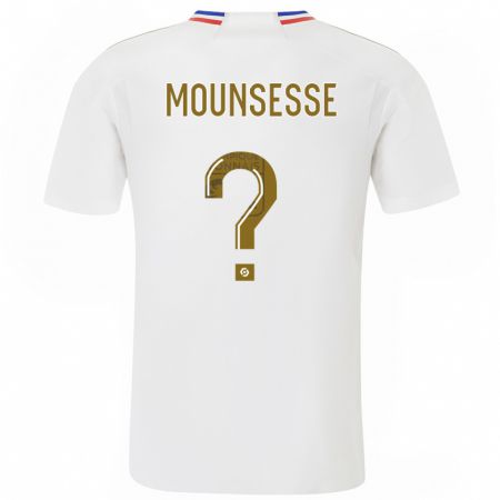 Kandiny Bambino Maglia Jérémy Mounsesse #0 Bianco Kit Gara Home 2023/24 Maglietta