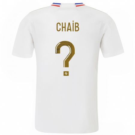 Kandiny Bambino Maglia Yacine Chaib #0 Bianco Kit Gara Home 2023/24 Maglietta