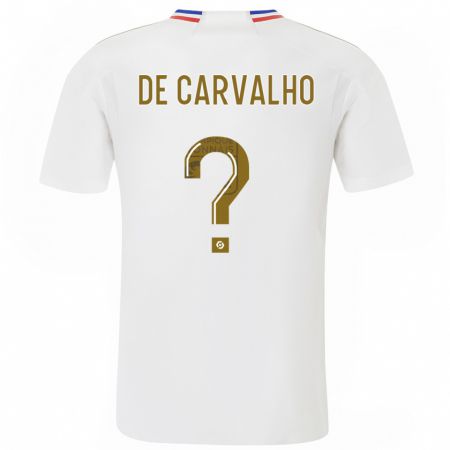 Kandiny Bambino Maglia Mathys De Carvalho #0 Bianco Kit Gara Home 2023/24 Maglietta