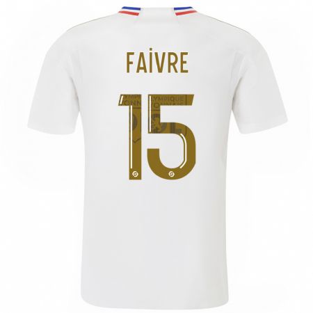 Kandiny Bambino Maglia Romain Faivre #15 Bianco Kit Gara Home 2023/24 Maglietta