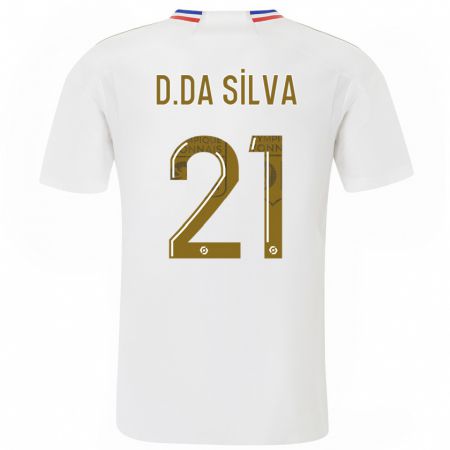 Kandiny Kinderen Damien Da Silva #21 Wit Thuisshirt Thuistenue 2023/24 T-Shirt België