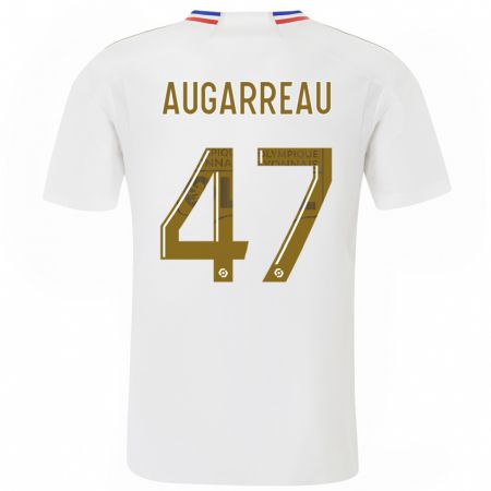 Kandiny Kinderen Sofiane Augarreau #47 Wit Thuisshirt Thuistenue 2023/24 T-Shirt België