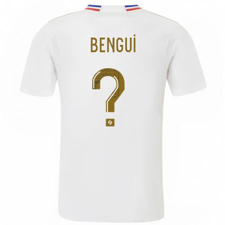 Kandiny Bambino Maglia Justin Bengui #0 Bianco Kit Gara Home 2023/24 Maglietta