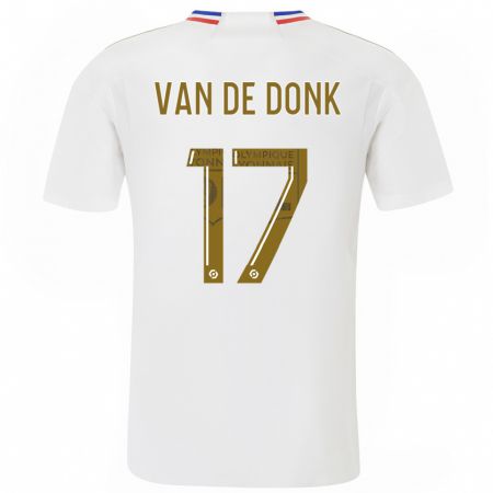 Kandiny Kinderen Danielle Van De Donk #17 Wit Thuisshirt Thuistenue 2023/24 T-Shirt België