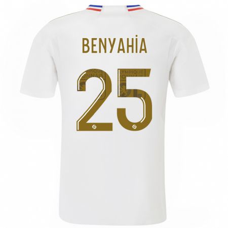 Kandiny Kinderen Ines Benyahia #25 Wit Thuisshirt Thuistenue 2023/24 T-Shirt België