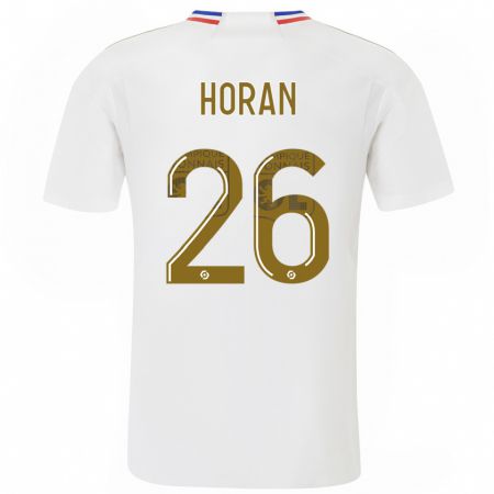 Kandiny Kinderen Lindsey Horan #26 Wit Thuisshirt Thuistenue 2023/24 T-Shirt België