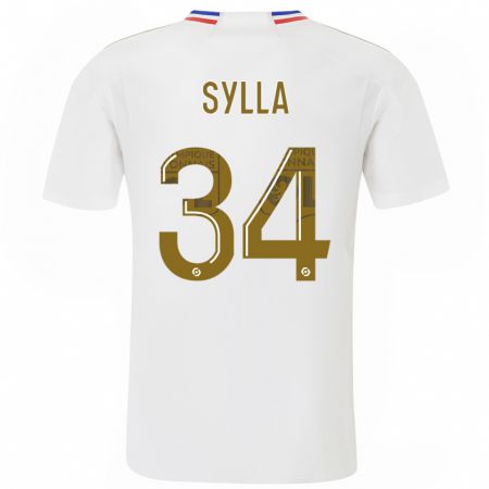 Kandiny Kinderen Kysha Sylla #34 Wit Thuisshirt Thuistenue 2023/24 T-Shirt België