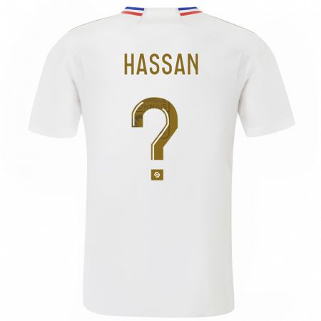 Kandiny Bambino Maglia Ali Hassan #0 Bianco Kit Gara Home 2023/24 Maglietta