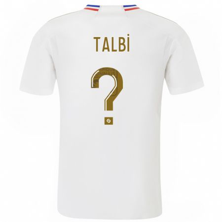 Kandiny Bambino Maglia Ryad Talbi #0 Bianco Kit Gara Home 2023/24 Maglietta