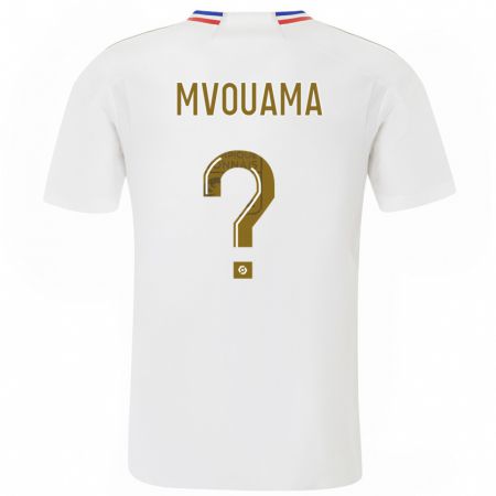 Kandiny Bambino Maglia Olivier Mvouama #0 Bianco Kit Gara Home 2023/24 Maglietta