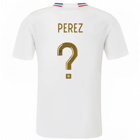 Kandiny Bambino Maglia Axel Perez #0 Bianco Kit Gara Home 2023/24 Maglietta