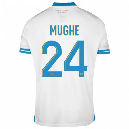 Kandiny Bambino Maglia François Mughe #24 Bianco Kit Gara Home 2023/24 Maglietta