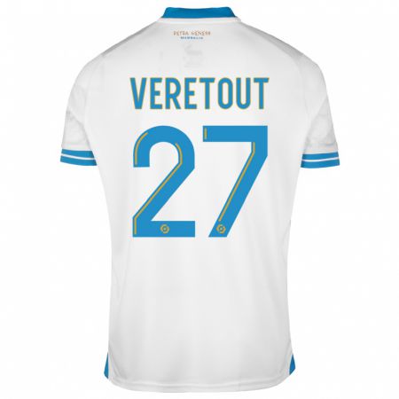 Kandiny Bambino Maglia Jordan Veretout #27 Bianco Kit Gara Home 2023/24 Maglietta