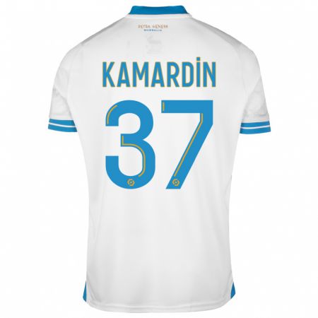 Kandiny Kinder Aaron Kamardin #37 Weiß Heimtrikot Trikot 2023/24 T-Shirt Österreich